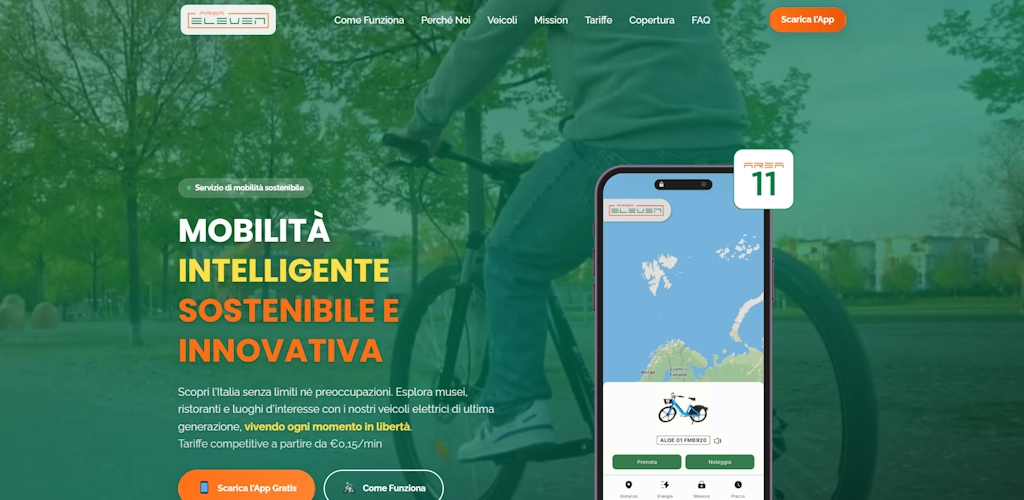 Area11 App landing page