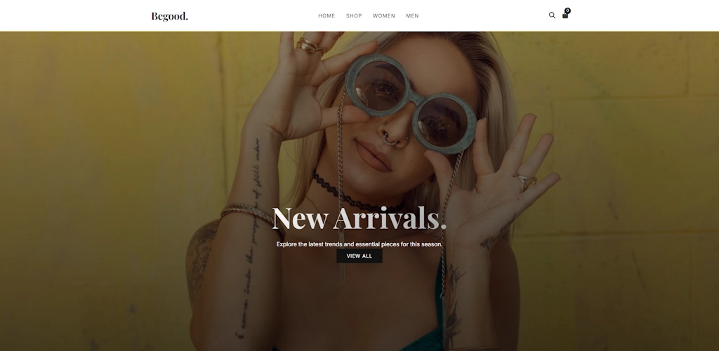 Begood e-commerce website