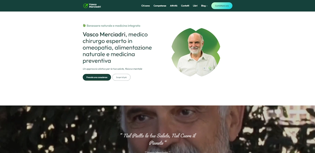 Vasco Merciadri portfolio website
